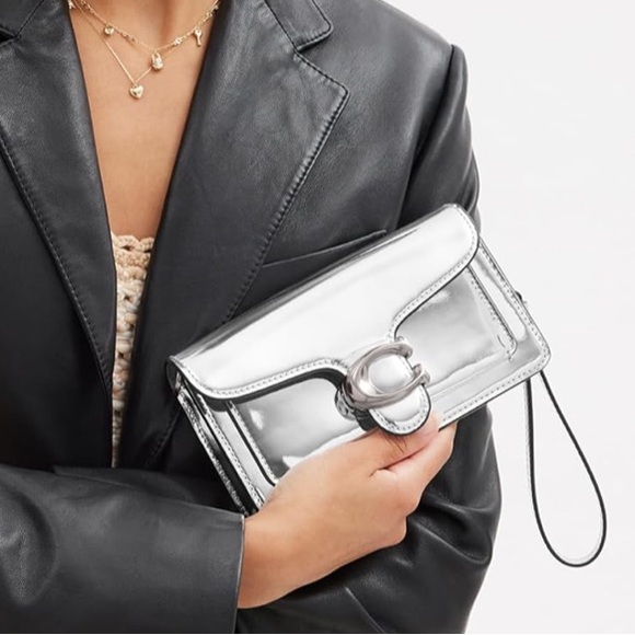 Coach Handbags - Coach Tabby Crossbody In Silver Metallic - NWT